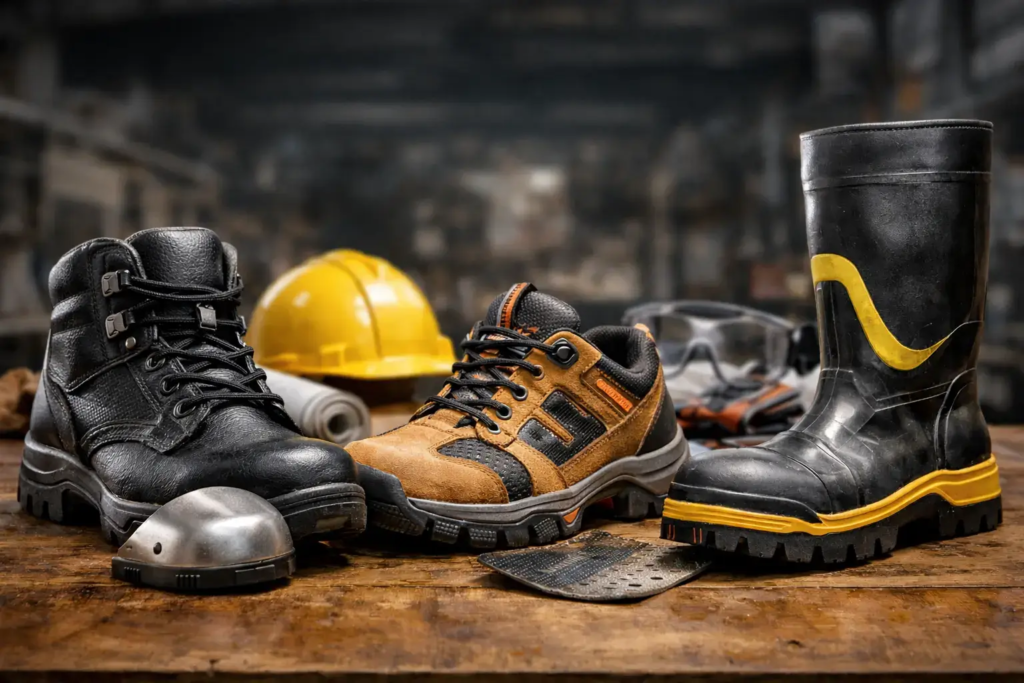 Спецобувь для стройки и производства с защитным подноском